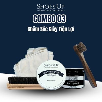 Combo Shoes Up 03: Chăm Sóc Giày Tiện Lợi – Nhanh,Gọn,Hiệu Quả