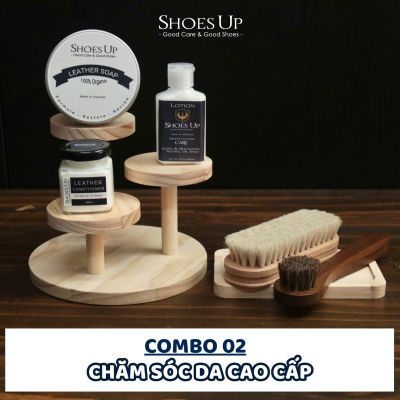 Combo Shoes Up 02: Chăm Sóc Giày Da Cao Cấp - Bí Quyết Giữ Giày Bền Đẹp
