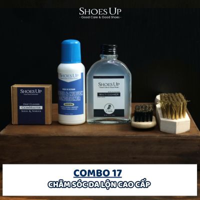 Combo Shoes Up 17: Chăm Sóc Da Lộn Cao Cấp – Giữ Giày Da Lộn Luôn Sạch, Mềm Mịn Và Bền Màu